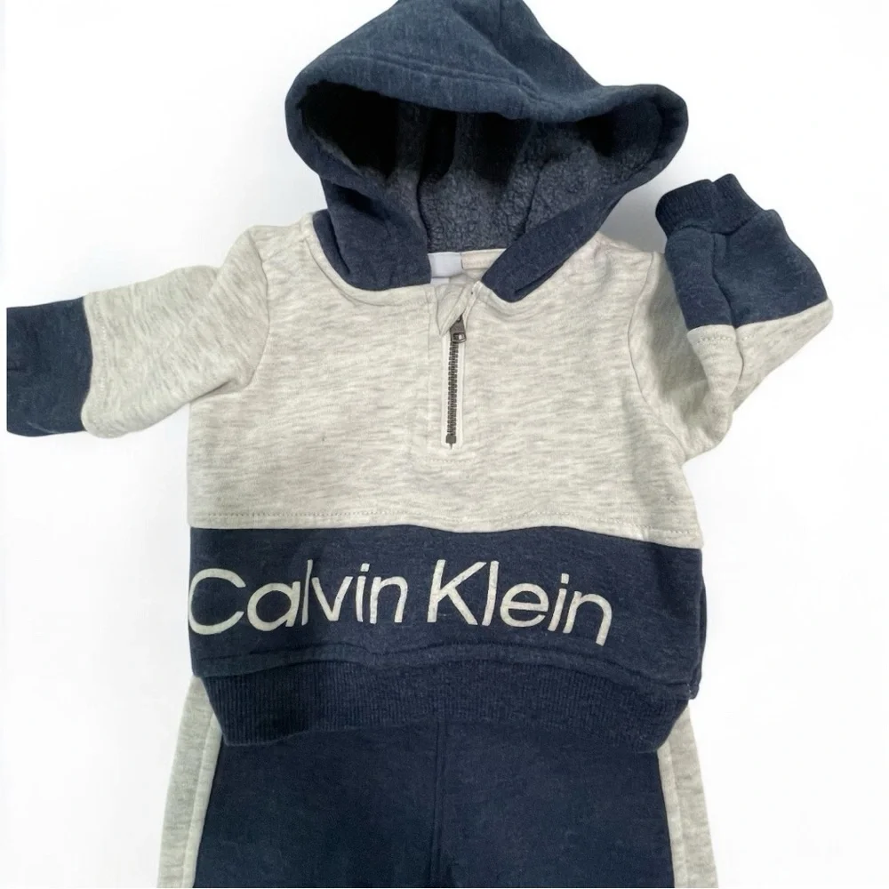 Calvin Klein Navy and Gray Baby Set - Picture 4 of 12